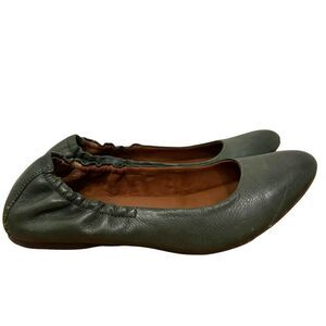 Korks by Kork-Ease Pine Green Julie Leather Ballet Flat Size 8